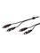 Vivanco Audio Cable 2xRCA Male 2.5m Black – kuva 1