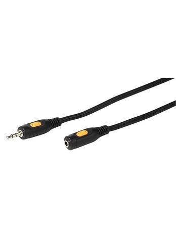 Vivanco Audio Cable 1x3.5mm Male/Fem. 2.5m Black – kuva 1/2