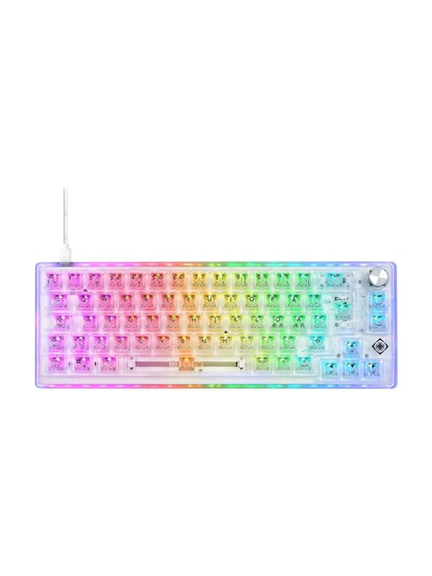 Deltaco GAM-160-T-CH keyboard - Pelinäppäimistö - Läpinäkyvä