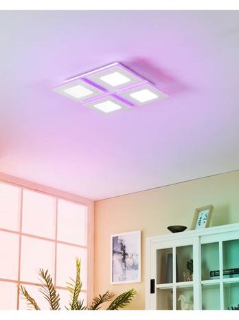 Eglo Padrogiano-Z 4-os connect.z led 26,2W 45x45cm kattovalaisin