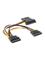 InLine - power splitter - SATA power to SATA power - 15 cm – kuva 1
