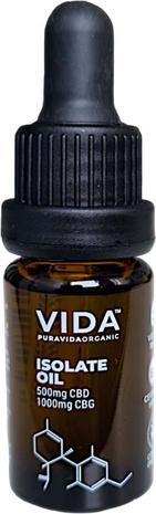 Pura Vida Isolate Oil CBG 10 %, CBD 5% 10 ml