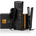 ghd Gold® Christmas Gift Set, suoristusrauta, lapioharja ja suojalaukku