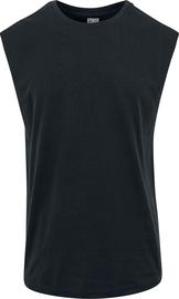 Urban Classics - Open Edge Sleeveless Tee - T-paita - Miehet - Musta