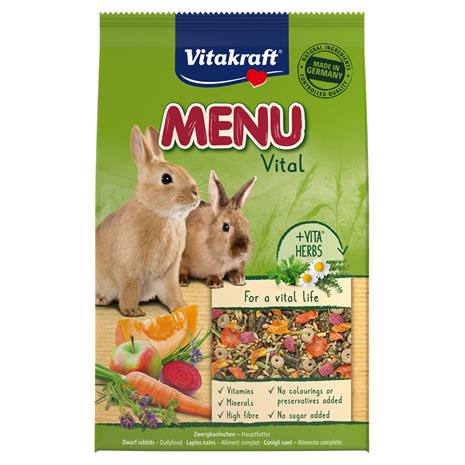 2x5kg Vitakraft Menä¼ Vital kaninruoka