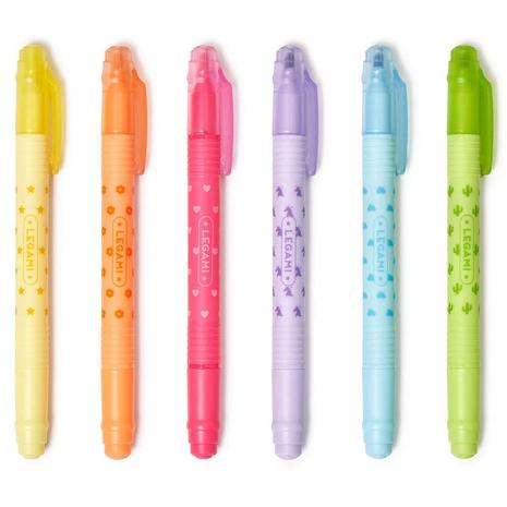 Magic Highlighters, 6 pyyhittävän korostuskynän sarja