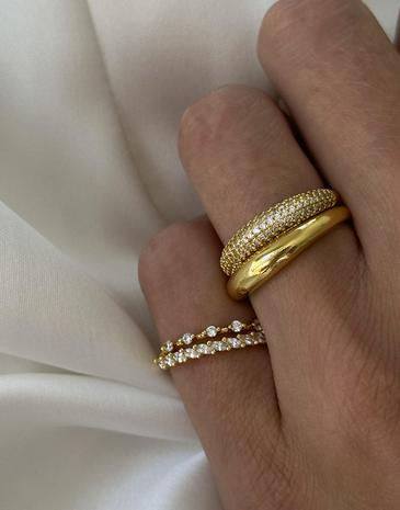 Muli Collection - Kulta - Thin Dome Ring
