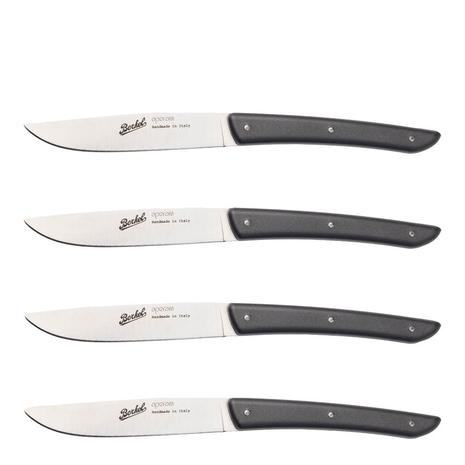 Köttkniv 4-pack, svart