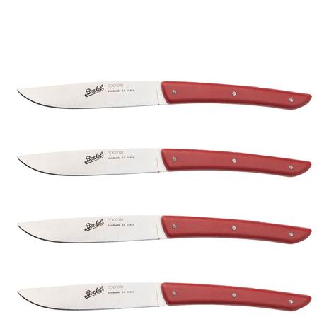 Köttkniv 4-pack, röd