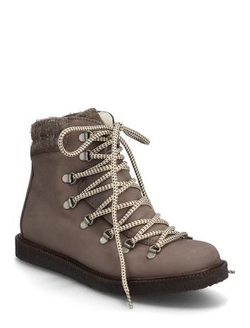 ANGULUS Boots - Flat - With Laces Shoes Boots Ankle Boots Laced Boots Brown ANGULUS