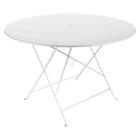 Fermob Bistro Pöytä ä˜117 Cm - Puutarhapöydät Teräs Cotton White - 23701