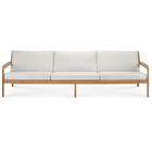 Ethnicraft Jack outdoor -sohva 2-istuttava tiikki offwhite, tiikkirunko