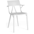 Kartell A.I. Chair White - Tuolit Kierrätetty Termoplastinen Tekninen Polymeeri Valkoinen - 05886BI
