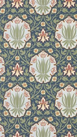 Iris & Rose Indigo/Thyme - MUNW217568 Tapetti