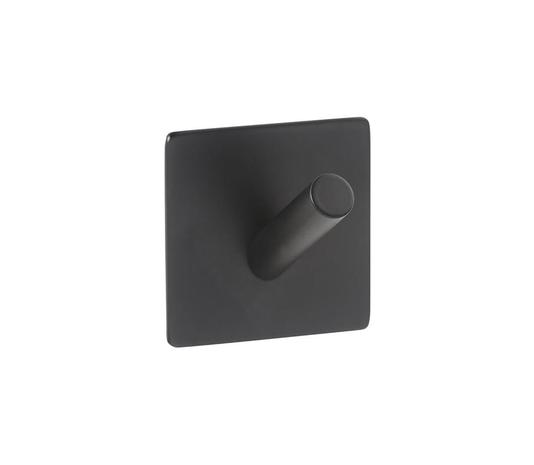 Koukku 4,5x4,5 cm ruostumaton teräs/musta