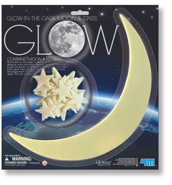 4M Glow in the dark tähdet ja kuu