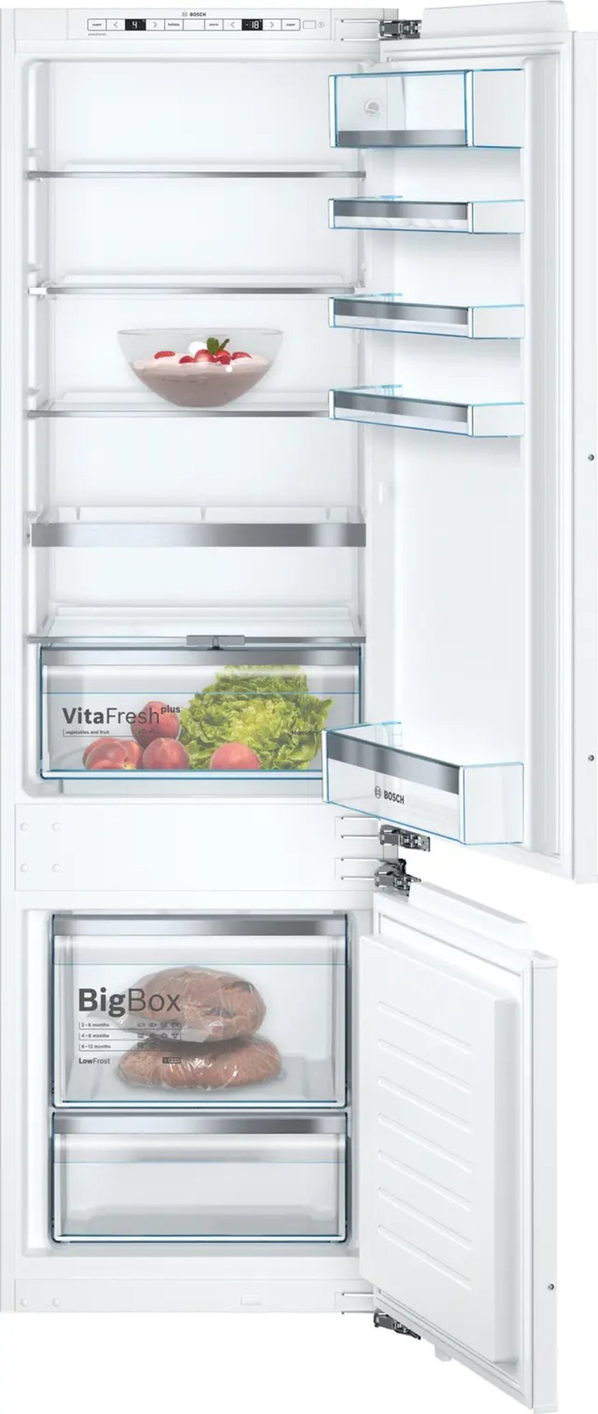 Bosch KIS87AFE0 Serie 6, Integroitava jääkaappipakastin, litteät saranat