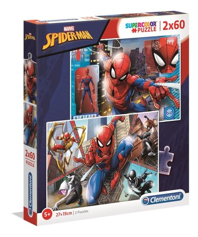 Clementoni Puzzle Spiderman 2x60st. Lattia