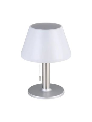 EGLO SOLAR TABLE LAMP SILVER/WHITE