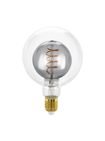 EGLO E27 G125 2W 80LM 2000K DIM. SMOKE/READY