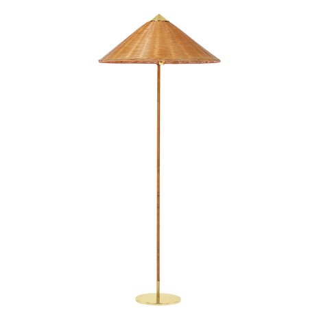 Gubi 9602 Lattiavalaisin, Messinki/ Wicker Willow