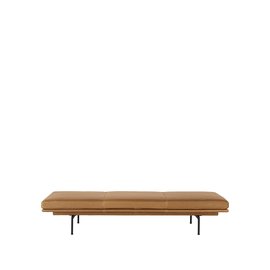 Muuto Outline sohvasänky Refine leather cognac-Black