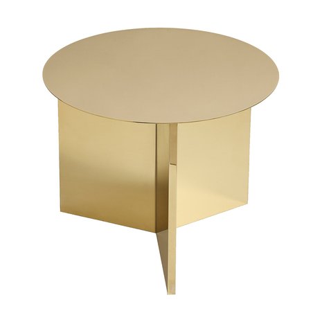 HAY Slit Round Table Brass - Sohvapöydät Teräs Messinki - AA686-A364-AA87