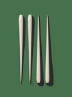 STOFF Nagel - Large taper candles by Ester & Erik, 4 pcs - Off-white