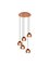EGLO ROCAMAR 1 CLUSTER E27 5L COPPER/CLEAR – kuva 2