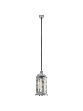 EGLO LISBURN 1 PENDANT ANTIQUE SILVER