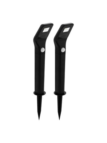 EGLO SOLAR CELL SPEAR W/SENSOR 1200MAH 2 PCS BLACK