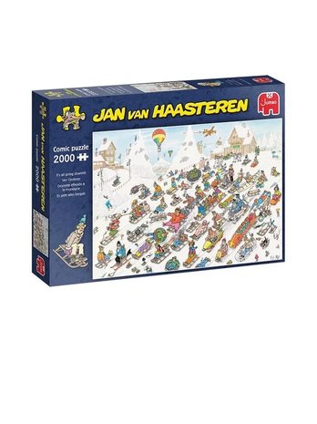 Jumbo Jan Van Haasteren It's All Going Downhill 2000p palapeli