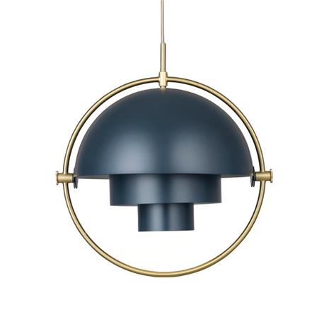 Gubi Multi-Lite Riippuvalaisin 36 cm, Messinki / Midnight Blue