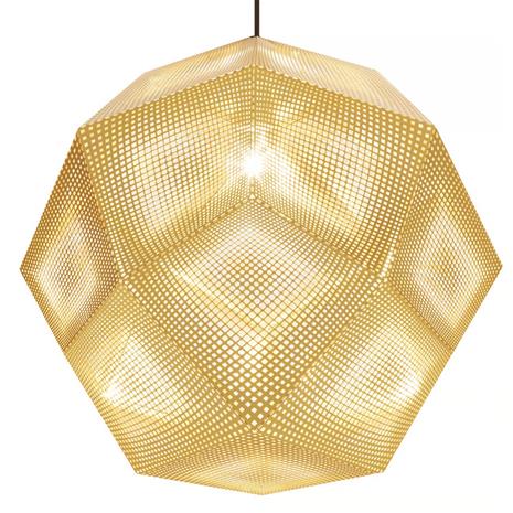 Tom Dixon Etch-kattovalaisin 50 cm Messinki