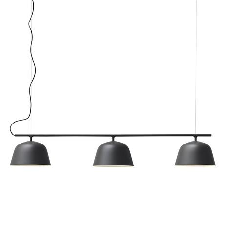 Muuto Ambit Rail -kattolamppu musta