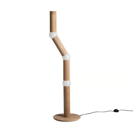 Oblure Lightbone lattiavalaisin 124,3 cm Natural oak