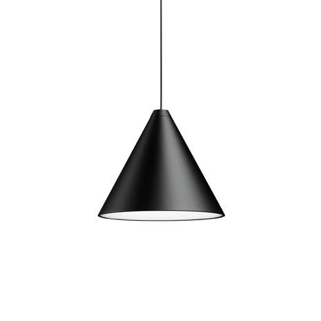 Flos String Light Cone Pendant 12M Dimmable With Soft Touch, Black