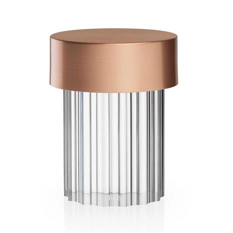 Flos Last Order Fluted Table Lamp, Copper