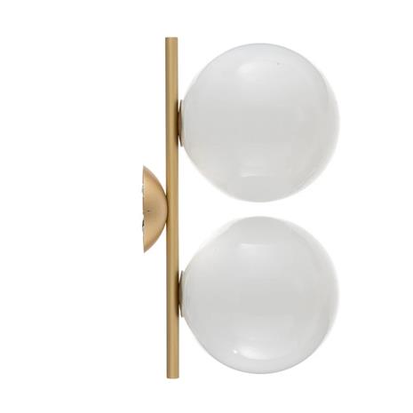 Flos IC Lights C / W1 Ceiling / Wall Lamp Double, Brass