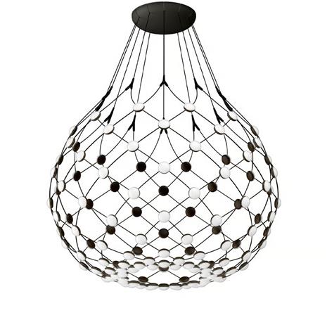 Luceplan Mesh Wireless -kattovalaisin Musta, large