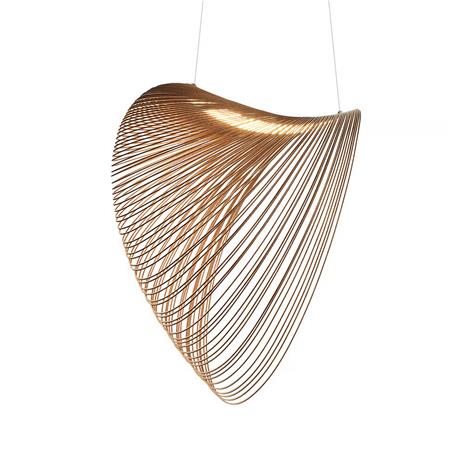 Luceplan Illan Pendant Phase Cut Dimmer 100 cm, Birch