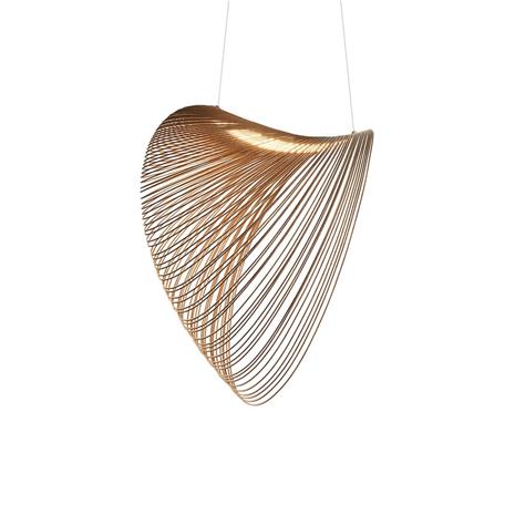 Luceplan Illan Pendant Phase Cut Dimmer 80 cm, Birch