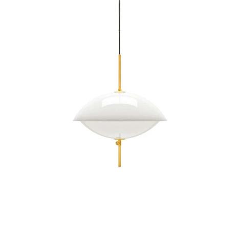 Fritz Hansen Clam Pendant White / Brass, 440 mm