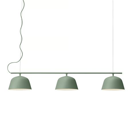 Muuto Ambit Rail -kattolamppu Dusty green