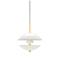 Fritz Hansen Clam Pendant White / Brass, 500 mm – kuva 7