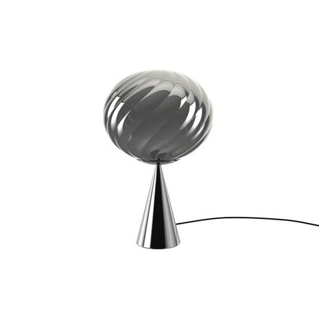 Tom Dixon Whirl cone fat pöytälamppu Hopea-musta