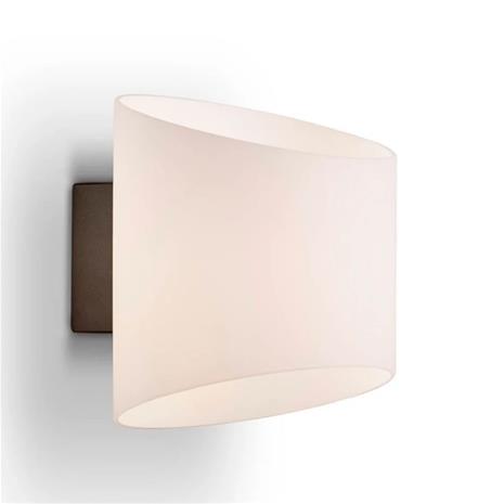 Herstal - Evoke Seinävalaisin IP44 Oval Anthracite/Opaali