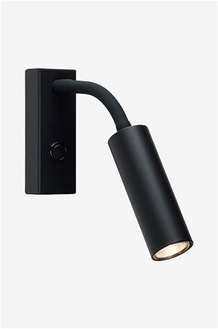 Herstal - Pipeline Flex Seinävalaisin Matt Black