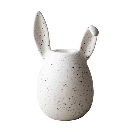 DBKD Rabbit kynttilänjalka 13 cm White dot