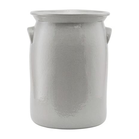 Meraki Shellish Grey Flower Pot, Large